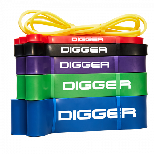 Эспандер ленточный жёлтый 6,4мм нагрузка 5-15lb (2,27-6,8кг) Hasttings Digger HD31D1-Yellow